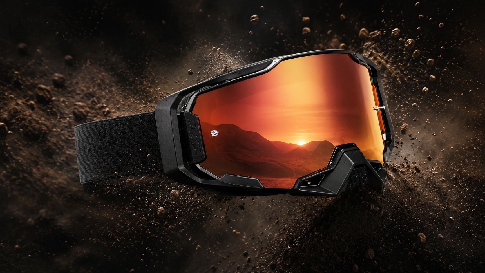 Goggles ELEVENINE entre explosión de tierra